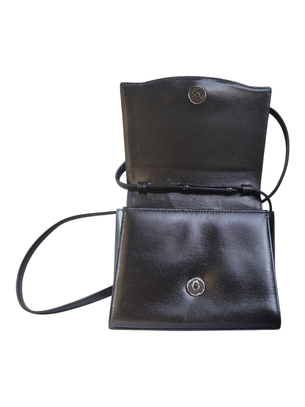 Givenchy Maroquinerie Nobile Leather Shoulder Crossbody Bag Black Noir Small - Picture 8 of 13